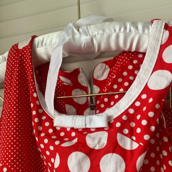 Retro Red Polka Dot Dress - Picture 2 of 3